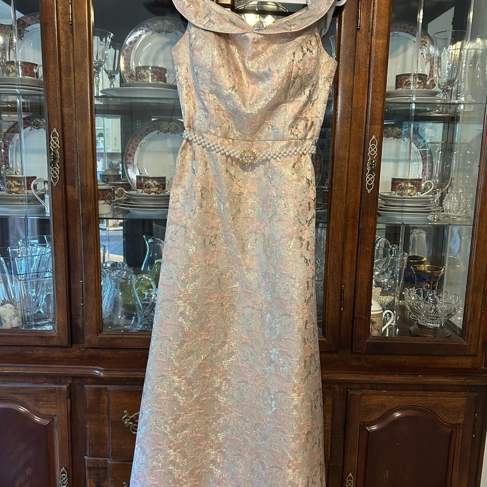 Azazie Pink/Gold Mother of the bride/groom dress